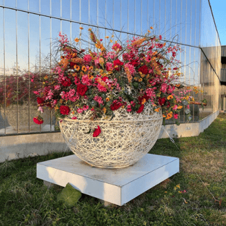 decorations florales extérieures
