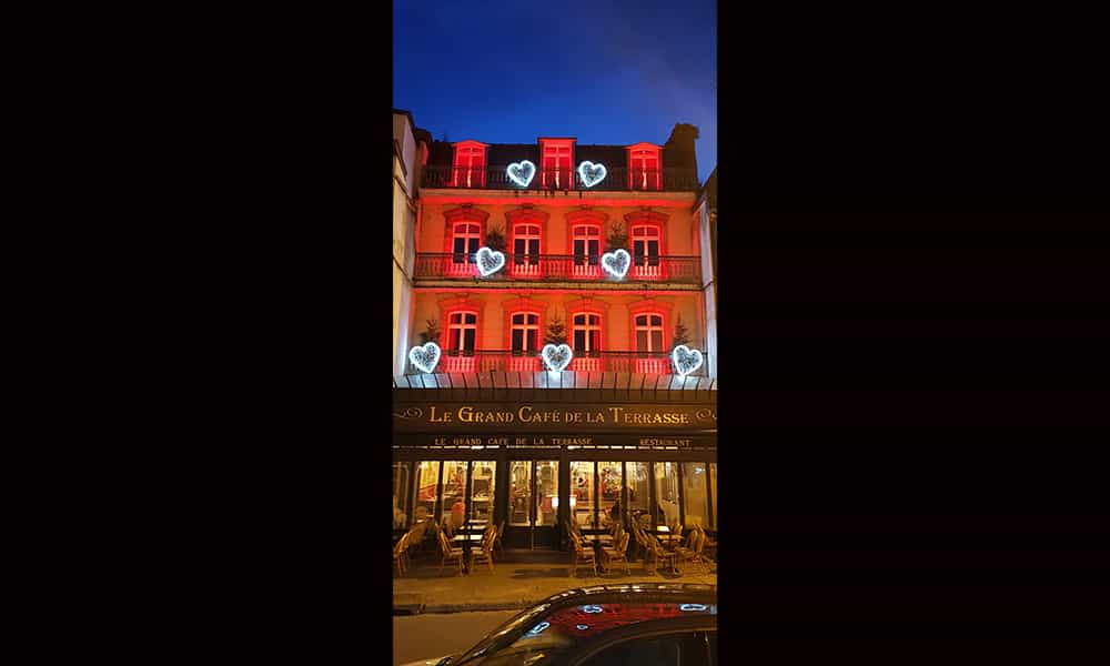 Décoration 3D saint valentin facade