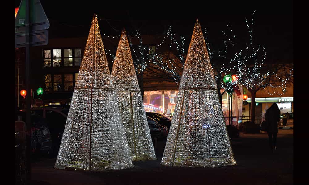 Décoration lumineuse Noël villes communes