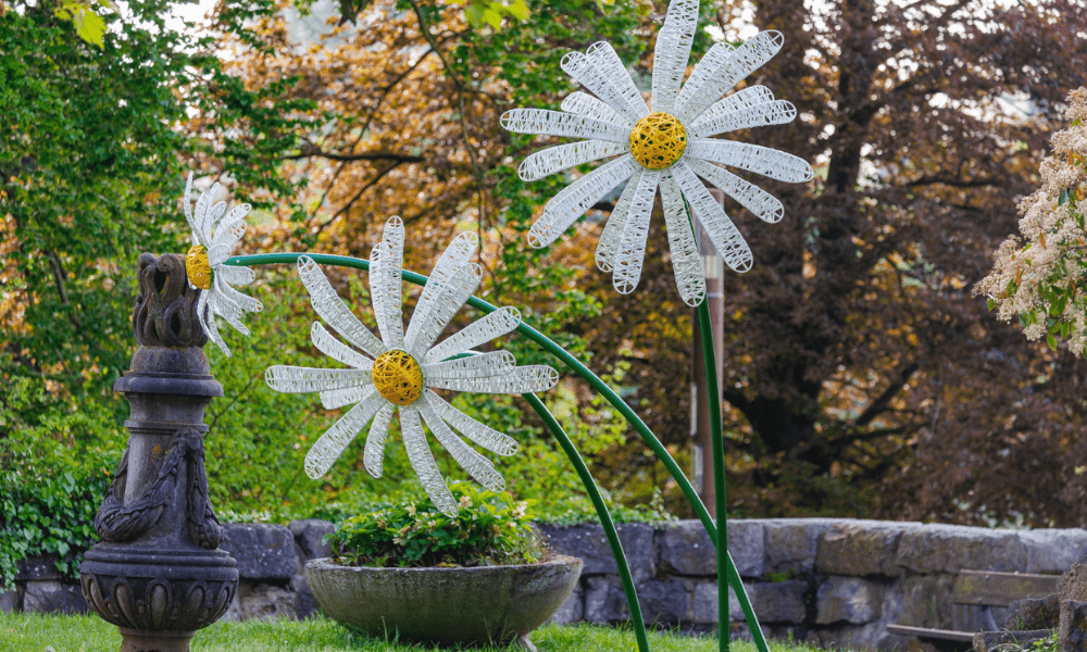 Décorations fleurs fibre minérale espaces publics